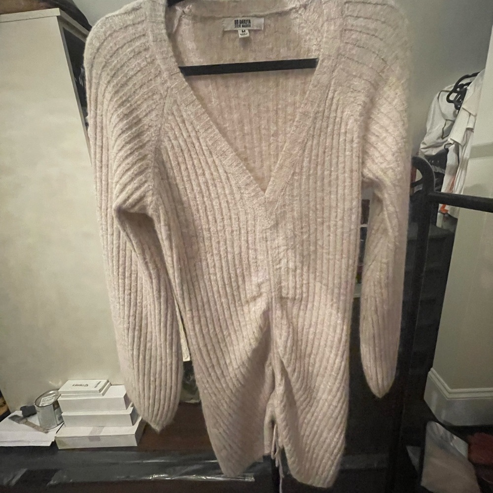 Size M sweater dress, cream color